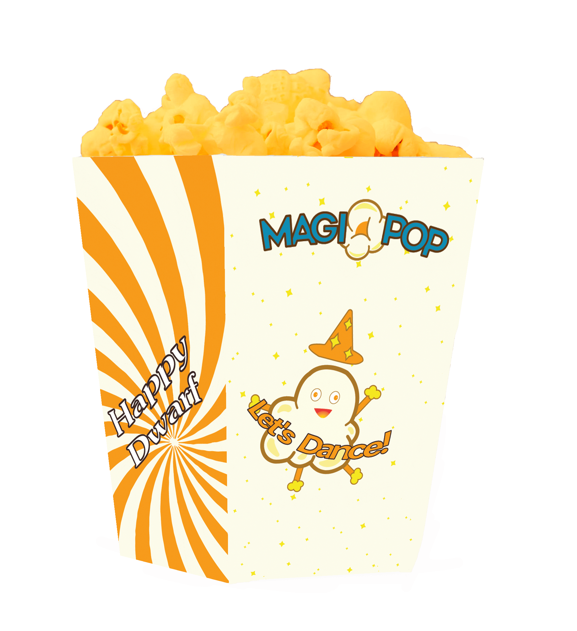 orange popcorn 