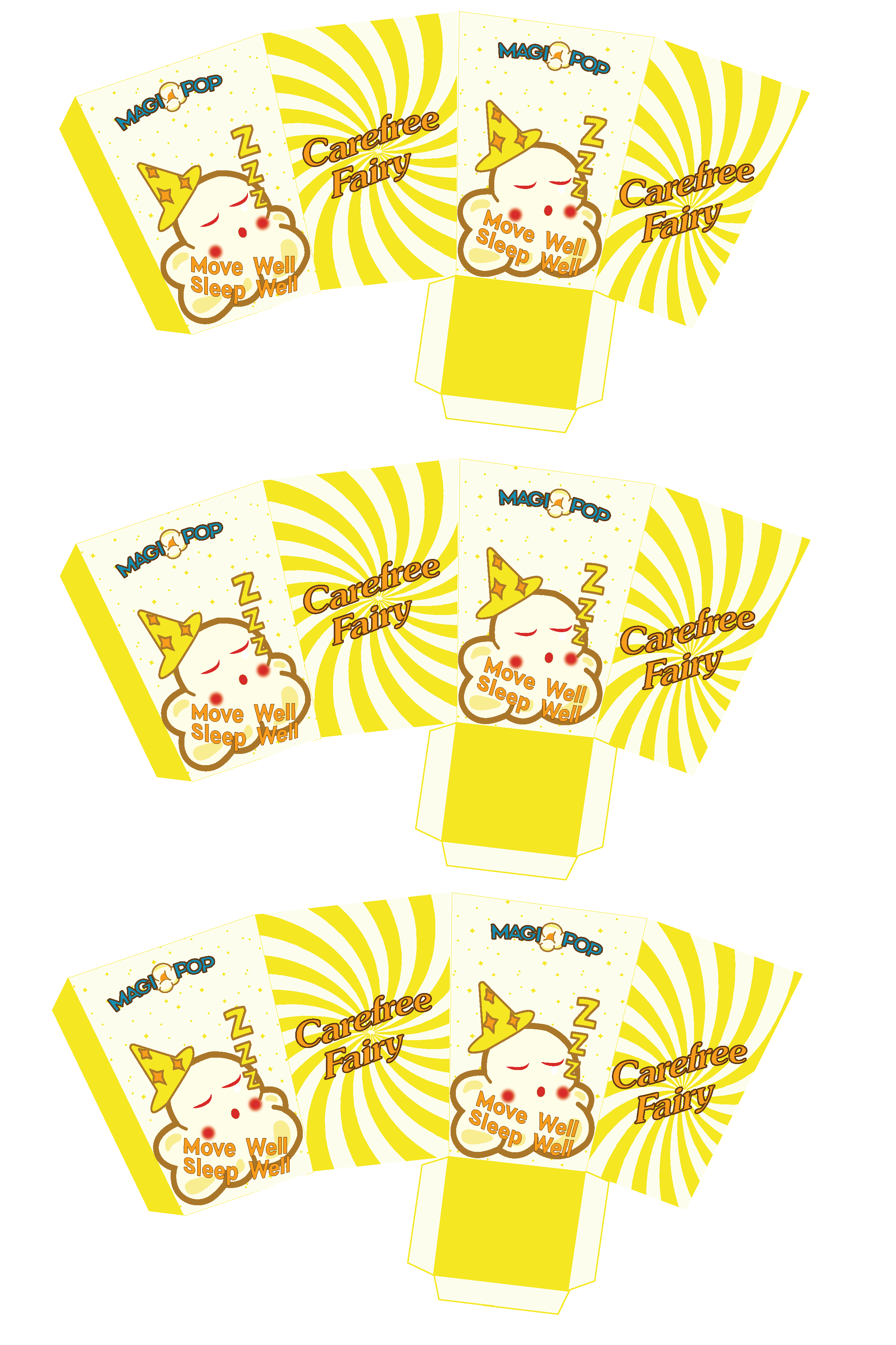 popcorn cup mini yellow